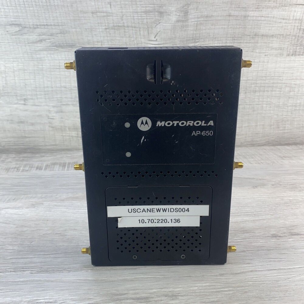 Motorola AP650 Dual Radio Black Wireless Access Point W/6 Antennae's